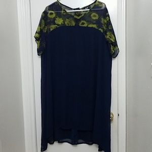 Asos Curve (Armani Exchange) trapeze mini dress